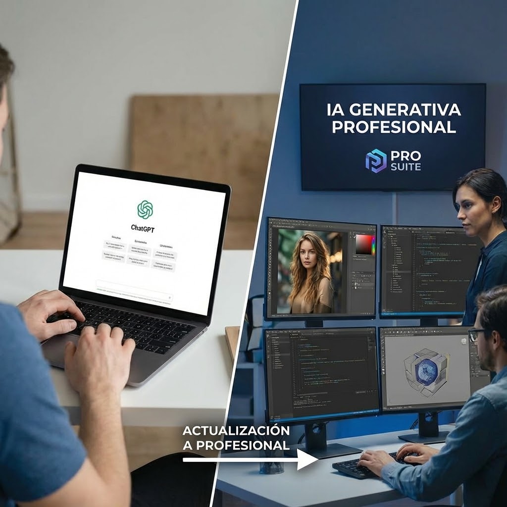 Directivos analizando cómo pasar de ChatGPT gratis a un uso profesional de IA en la empresa